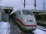 ICE-Ausfahrt im Hannover HBF am 22.12.2009