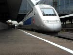 TGV 9573 aus Gare de l'Est (Paris) zur Weiterfahrt nach Stuttgart im Karlsruher Hbf.