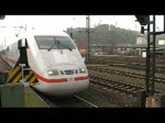 ICE 1 bei der Ausfahrt aus Koblenz Hbf
brigens ffentlicher Bereich nur zur Info das Signal steht auch vor dem Bahnsteigende !