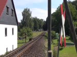 VT 137 322 der SOEG zur Historik Mobil '125 Jahre SOEG' 2015 im Bahnhof Kurort Jonsdorf Haltestelle