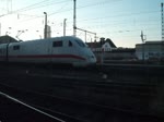ICE 1 892 fährt los vom Leipziger Hbf nach Kiel Hbf.Aufgenommen 17.01.2011