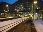 Hier die Ausfahrt eines RE aus dem Leipziger Hbf am 26.01.13.