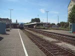 Ausfahrender ALEX in Lindau. Im Fhrerstand saen 2 Lokfhrer. Das Video entstand am 11. August.