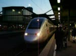 Ausfahrt eines TGV-POS der SNCF als TGV 9570 Stuttgart Hbf - Paris Est aus dem Stuttgarter Hbf.