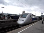 Abfahrt des TGV-Pos vom Stuttgarter Hbf in richtung Abstellgruppe.
