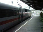 ICE 1090 Sprinter Mnchen Hbf - Berlin Sdkreuz bei der Abfahrt aus Ulm Hbf gefilmt am 26.09.07. Bei diesem Ice handelt es sich um die Baureihe 402. Der Name des Zuges war Itzehoe.