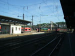 RJ 63 Frankfurt-Budapest trifft gerade am 08.05.11 pünktlich in Ulm Hbf ein.