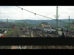 2. Bebraer Dampflokfest: Heimfahrt der Züge aus Hanau mit 01 118 und Nürnberg mit 41 018. 01.05.2010 bei Mecklar.