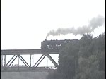 Ausfahrt aus dem Gterbahnhof Montzen/Morsenet in Ostbelgien mit einem Sonderzug der von der 01 118 gezogen wurde.