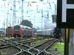 Rostock, Hbf: Die 03-1010 macht Halt im Hbf und fhrt dann nach Warnemnde.
