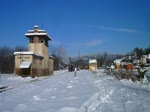 41 1144-9 zu sehen mit dem Rodelblitz am 07.02.15 bei der Ausfahrt in Zella-Mehlis.