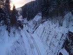 41 1144-9 zu sehen mit dem Rodelblitz am 07.02.15 bei der Ausfahrt in Oberhof.