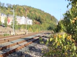 41 1144-9 verlässt am 29.09.18 den Bahnhof Greiz mit dem Elstertal Express nach Cheb/Tschechien.