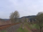 50 3501 fuhr am 30.04.16 einen Sonderzug von Meiningen nach Neuhaus am Rennweg. Hier ist der Zug zu sehen in der Einfahrt Sonneberg.