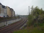 Am 19.04.14 fuhr die 52 8079 von Schwarzenberg nach Mehltheuer. Hier zusehen bei der Ausfahrt in Plauen/V oberer Bahnhof.