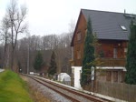 52 8131-6 fuhr am 21.12.14 mit dem Berliner Sonderzug nach Annaberg-Buchholz. Hier zu sehen in Markersbach, Schiebelok war 119 158. 