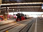 Sonderzug von Nossen ber Chemnitz,Schwarzenberg nach Johanngeorgenstadt. Gezgen wurde der Zug von der 52 8131(WFL), hier im Chemnitzer Hbf 11.12.2011. 