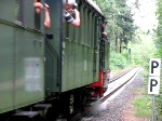 Weiterfahrt des Sonderzuges, gezogen von der Dampflok BR 91 134 -DR- nach Schwerin ber Ltzow und gro Brtz.