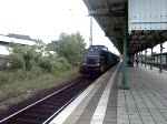 Ausfahrt eines Bauzuges im Lehrte.