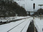 203 163-1 der NBE in Fahrtrichtung Osten. Aufgenommen am 17.01.2010 in Eichenberg.