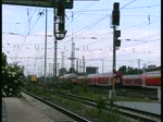 Einfahrt eines Messzuges in den Bremer Hbf am 12.6 