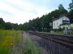 203-29 und 203-28 der STW sind mit dem Schrottzug in Plauen-West am Abend des 15.08.14 zu sehen. Der Zug kommt von Könitz und geht nach Cheb (Tschechien) da in Triptis gebaut wird, fährt der Zug u.a. über Plauen/V.
