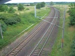 214 mit einem Gterzug aus Arneburg.