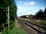 Der IC 2310 ist gerade auf der fahrt von Frankfurt(M)Hbf nach Sylt   der Zug ist grade am Bahnbergang  Ingewai  nahe Keitum.
