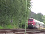 BR 218 Doppeltraktion(218 381-2 und 218 359-8)mit einem IC in Hemmingstedt,25.08.2015