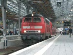 BR218 407-5 beim Rangieren im Lübecker Hbf.(13.12.08)