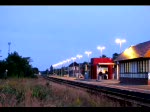 Diesellok BR 218 453-9 der DB AG mit RE 21603 kommt von Kiel ber Lbeck und Schnberg nach Grevesmhlen, um anschlieend nach Bad Kleinen weiter zu fahren.