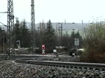 Schwerer Abschied: Nach gerade einmal einer Viertelstunde Aufenthalt musste das U-Boot 219 084-1 mit seinen vier Halberstdter y-Wagen den Bahnhof Saalfeld (Saale) schon wieder als RB nach Arnstadt