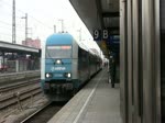 Ausfahrt des Alex nach Prag, bespannt mit BR 223 in Nrnberg Hbf (19.02.2011)
