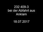 Nach der Anlieferung von Schüttgutwagen mit Kieserit verlässt die 232 409-3 Anklam solo. 18.07.2017, mein Standort Werkstrasse