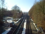 232 457-2 mit der Polnischen 583 002-9 fhrt am 09.02.11 durch Waldershof in Richtung Marktredwitz.