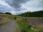 232 223-8 der DGT fuhr am 01.09.13 durch das Vogtland, hier zusehen in Drochaus mit dem Glck das die Sonne schien.