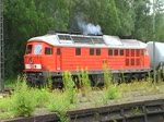 233 373-0 hat einen Kesselwagenzug nach Sande gebracht und fhrt nun mit unbekanntem Ziel weiter.