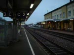 Baureihe 234 fhrt mit hoher Geschwindigkeit am frhen Abend des 19.01.2008 mit Kesselwagenzug durch Aulendorf Richtung Ulm.