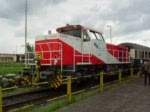 Die nagelneue D2 der Hafenbahn Frankfurt.