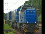 Ein MAK Lokzug bestehend aus einer ziehenden G1700BB und zwei G2000 im Schlepp durchfhrt das berholgleis in Radbruch in Richtung Sden.