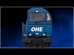 Vossloh Lok G 2000 BB bei der Ausfahrt in Torgelow nach Pasewalk.