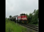 G 1206 der Jade-Weser-Bahn auf dem Weg mit Ihren Kesselwagen zur Wilhelmshavener Raffinerie.03/09/2010