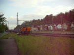 Eine MaK G 1700 BB der Siegener Kreisbahn verlsst am 17. Mai 2010 mit einem Gterzug auf Gleis 1 Kronach.
