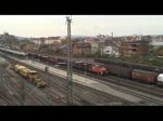 294 717-4 rangiert mit einigen Gterwagen ber den Rbf Bamberg.