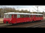 772 141-8 und 772 140-0 fahren leer durch Kassel Wilhelmsh�he. Aufgenommen am 05.04.2010.