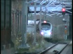 Ein ICE TD von Kopenhagen kommend fuhr in den Bahnhof Lbeck hinein. Gesehen am 12.12