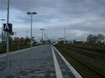 ICE38 von Koebenhavn H nach Berlin Ostbahnhof bei der Ausfahrt im Bahnhof Puttgarden.(19.10.08)
