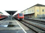 2 mal 611 fahren hier aus Aulendorf nach Ulm hbf als IRE 4238.Aufgenommen am 11.08.07 in Aulendorf