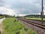 Zwei BR 612 bei der Fahrt mit einem IRE von Nürnberg Hbf nach Dresden Hbf, hier bei der Durchfahrt in Mosel.