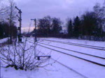 Am Bahnbergang in Handeloh fhrt eine Doppelganietur aus 628ern in Richtung Buchholz Aufnahme:6.1.2010